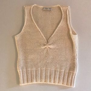 Vintage S Miu Miu wool knit crop top